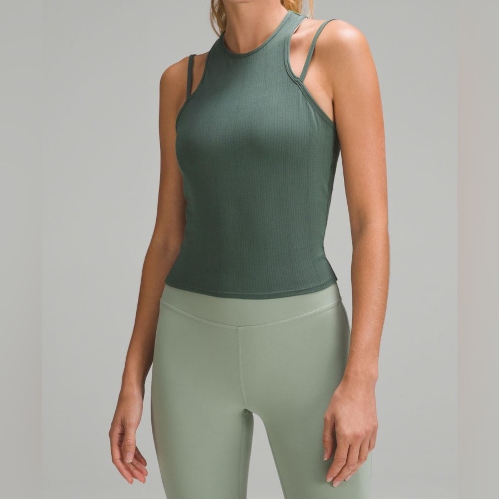 Lululemon ribbed double strap yoga tank